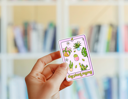 The Plant Mama Tarot Card Sticker