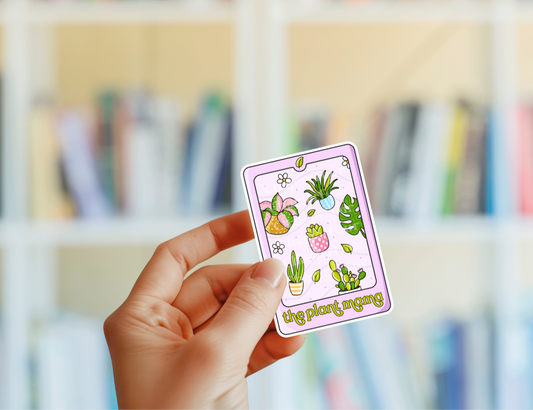 The Plant Mama Tarot Card Sticker