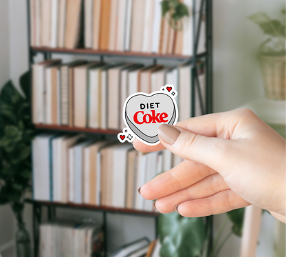 Diet Coke Heart Sticker