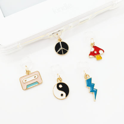 Retro Dust Plug Charms