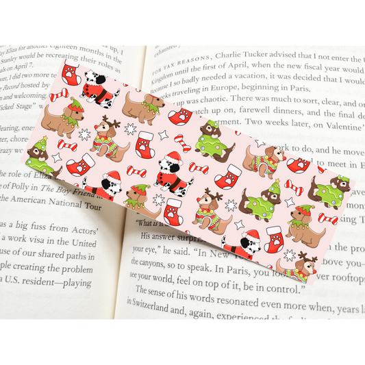 Christmas Dogs Bookmark