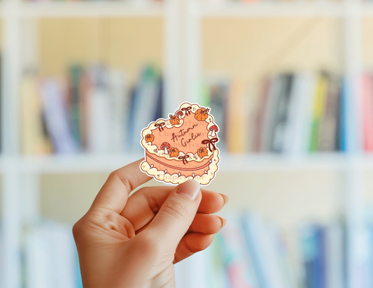 Autumn Girlie Cake Sticker