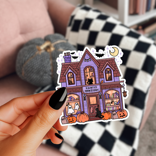 Haunted Bookstore Sticker