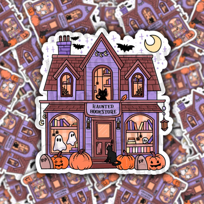 Haunted Bookstore Sticker