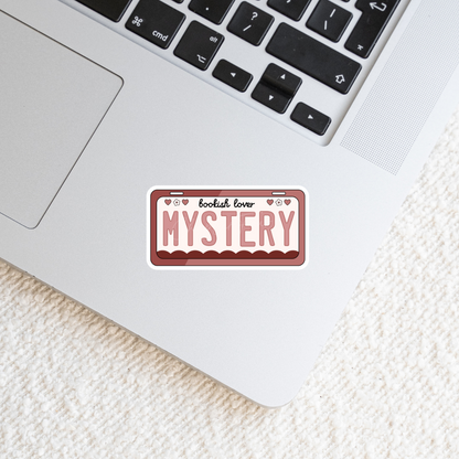 Bookish Lover Mystery Plate Sticker