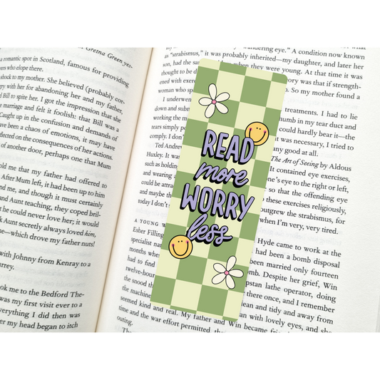 Read More Worry Less Bookmark