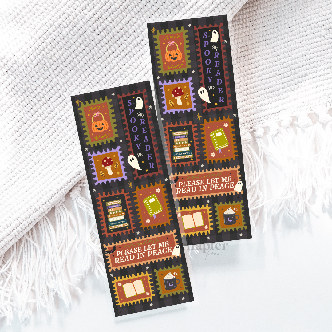 Spooky Reader Stamp Bookmark