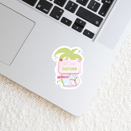 Do Not Disturb I'm Reading Sticker