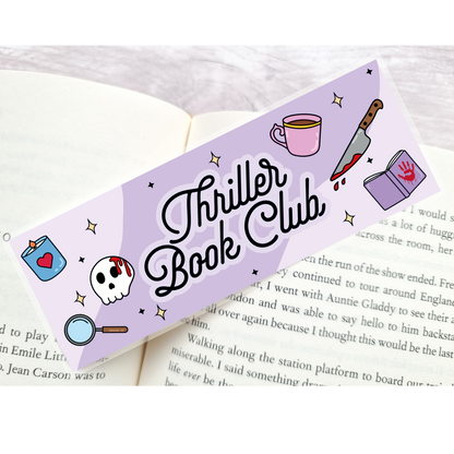 Thriller Book Club Bookmark