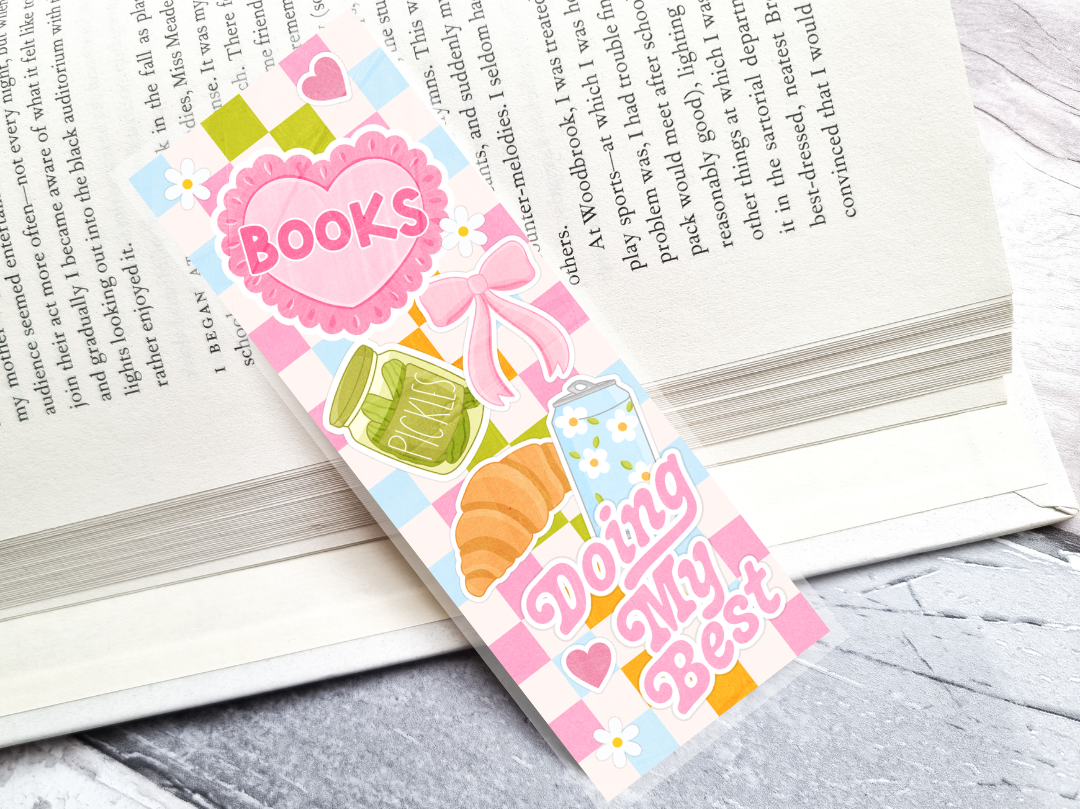 Books & Doing My Best Collage Bookmark