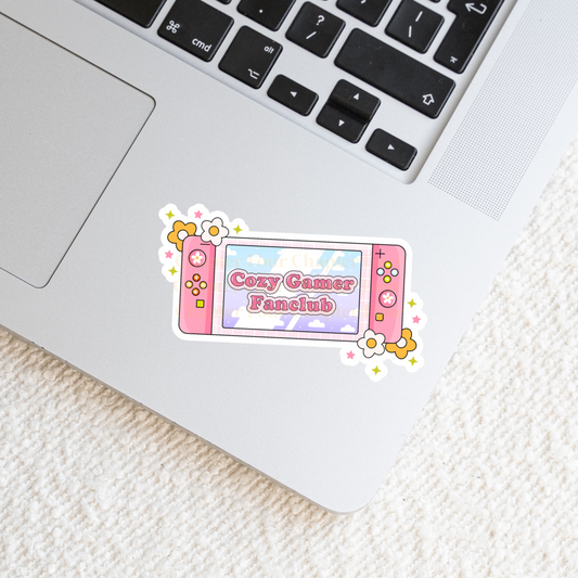 Cozy Gamer Fanclub Sticker