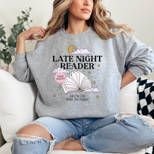 Late Night Reader Crewneck