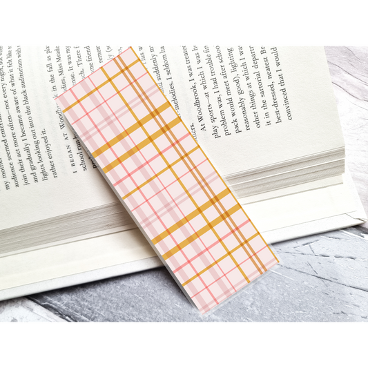 Autumn Plaid Bookmark