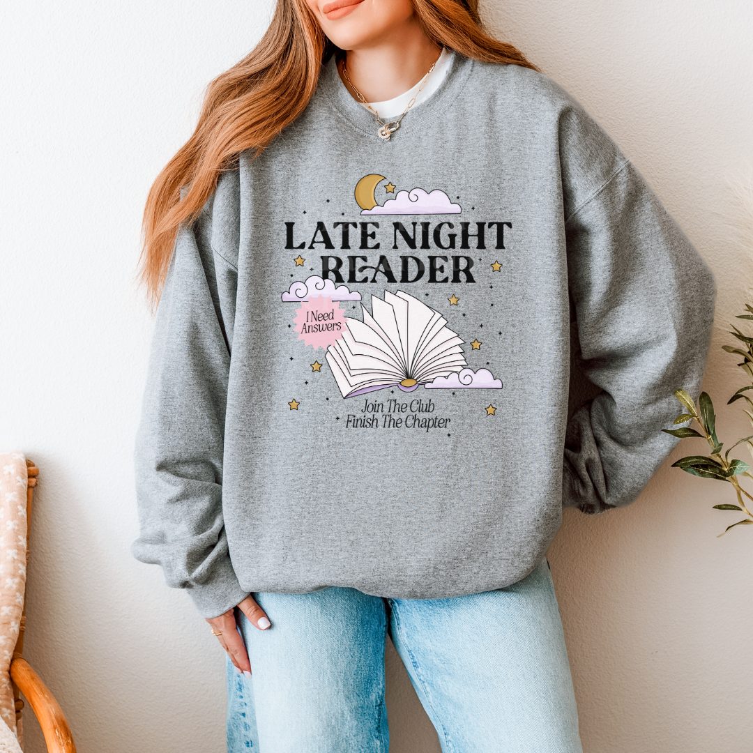 Late Night Reader Crewneck