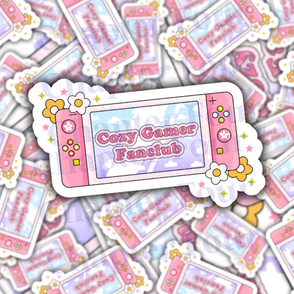 Cozy Gamer Fanclub Sticker