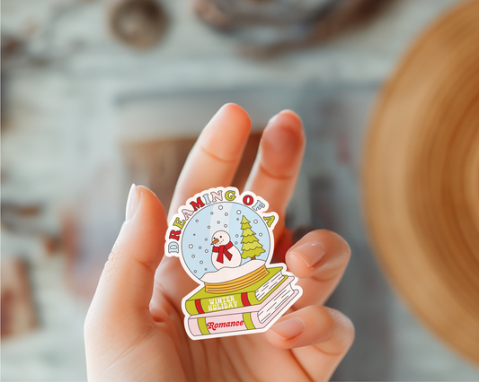 Dreaming Of A Winter Holiday Romance Sticker