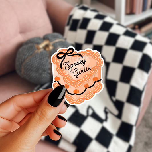 Spooky Girlie Cake Sticker