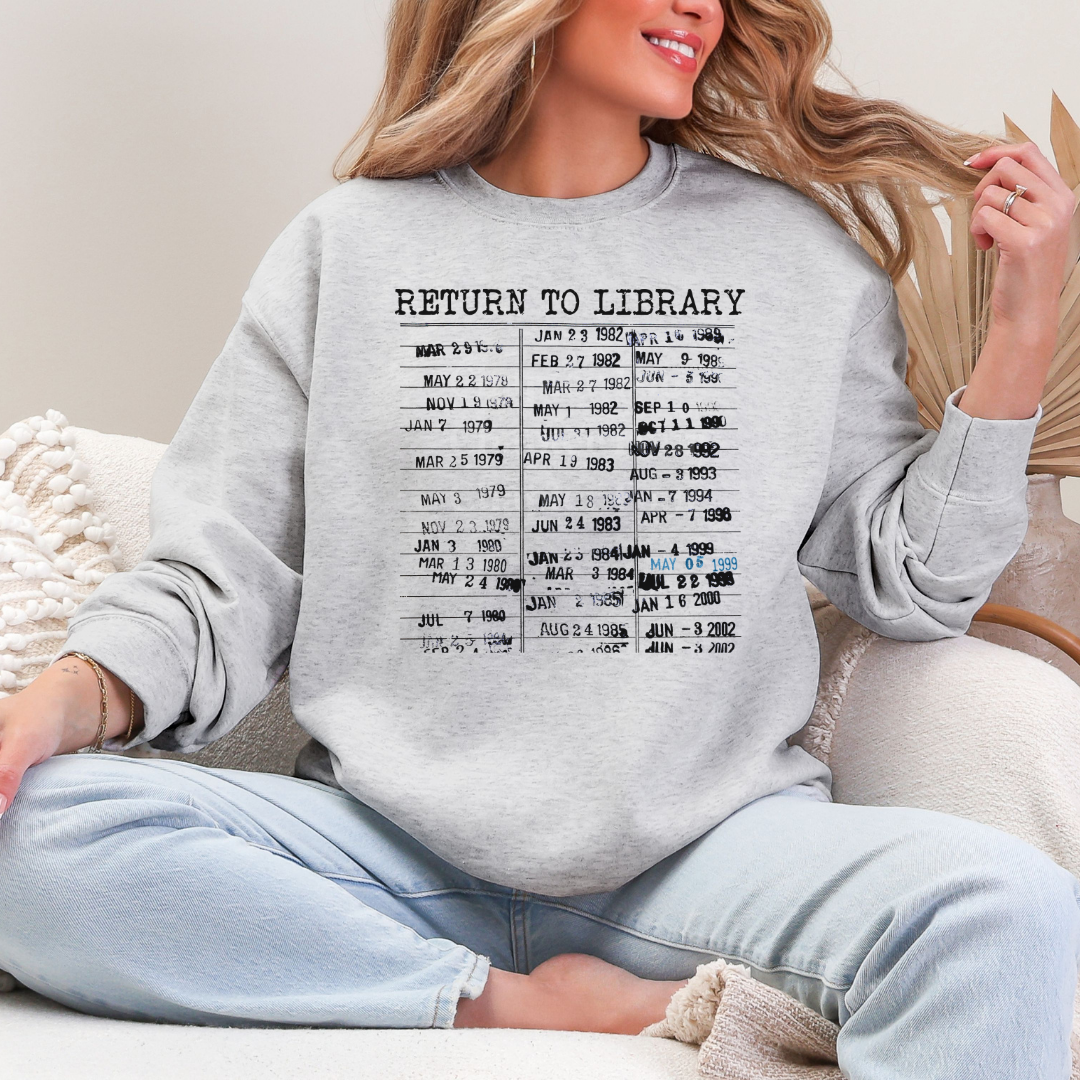 Return To Library Crewneck