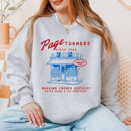 Page Turners Library Cafe Crewneck