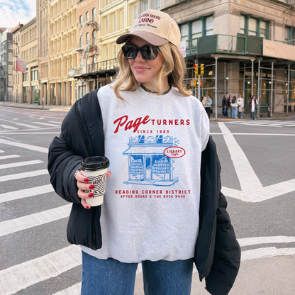 Page Turners Library Cafe Crewneck