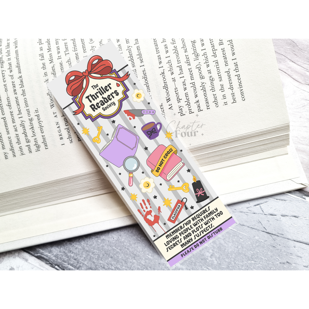 The Thriller Readers Society Bookmark