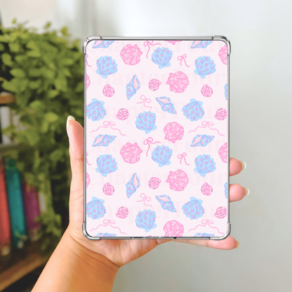 Blue & Pink Seashell E-Reader Insert