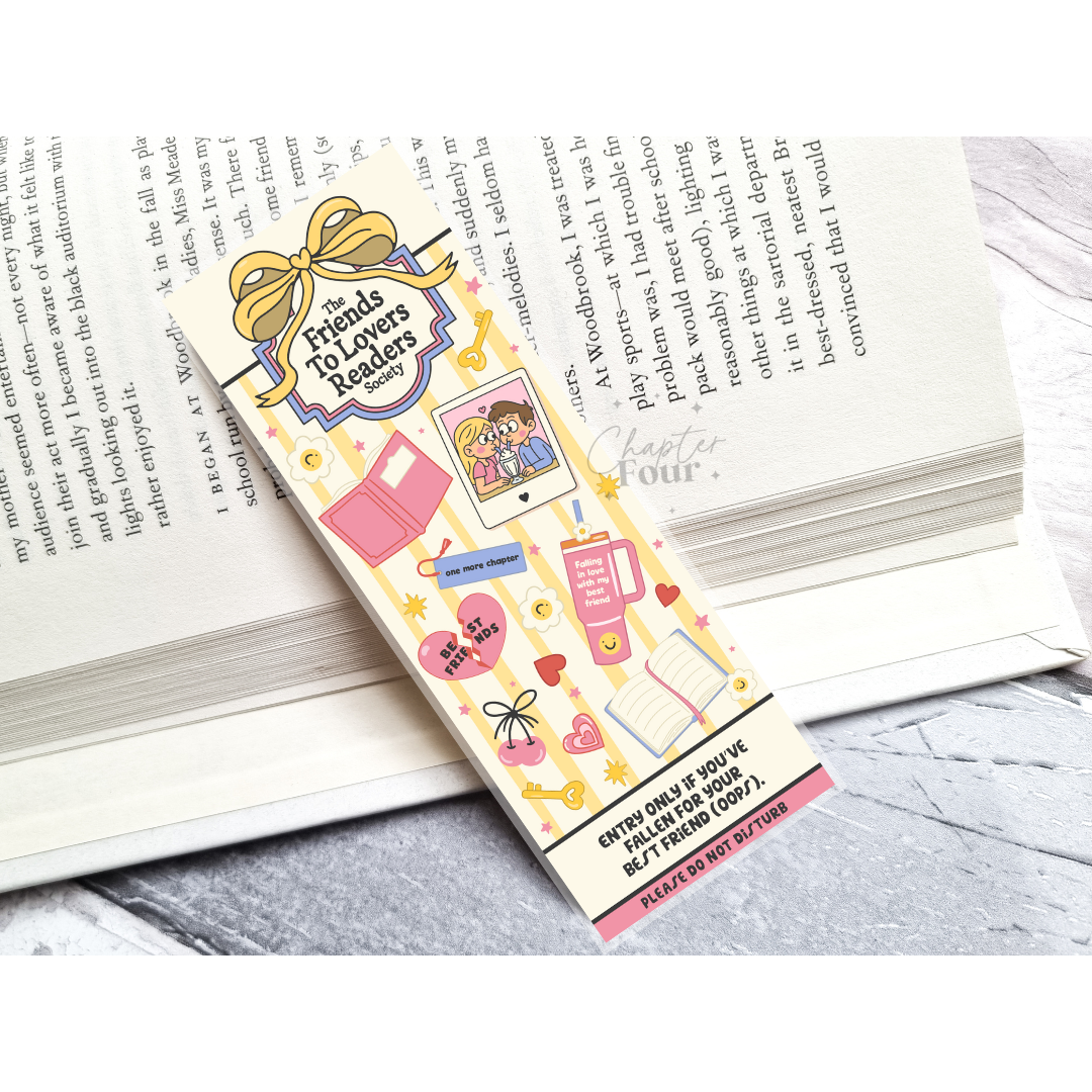 The Friends To Lovers Readers Society Bookmark