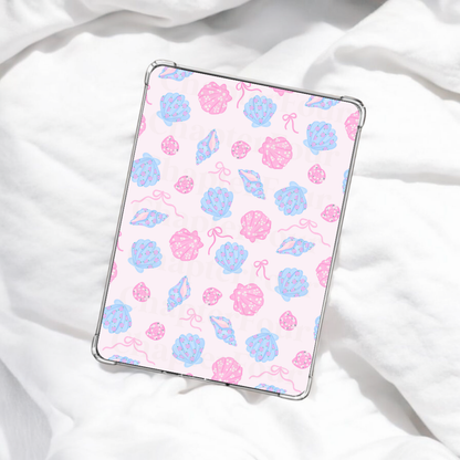 Blue & Pink Seashell E-Reader Insert