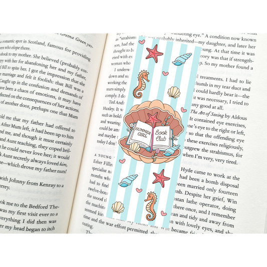 Summer Girl Book Club Bookmark