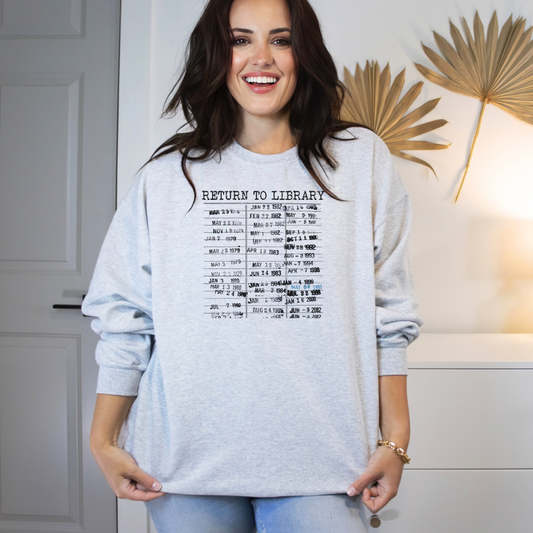 Return To Library Crewneck