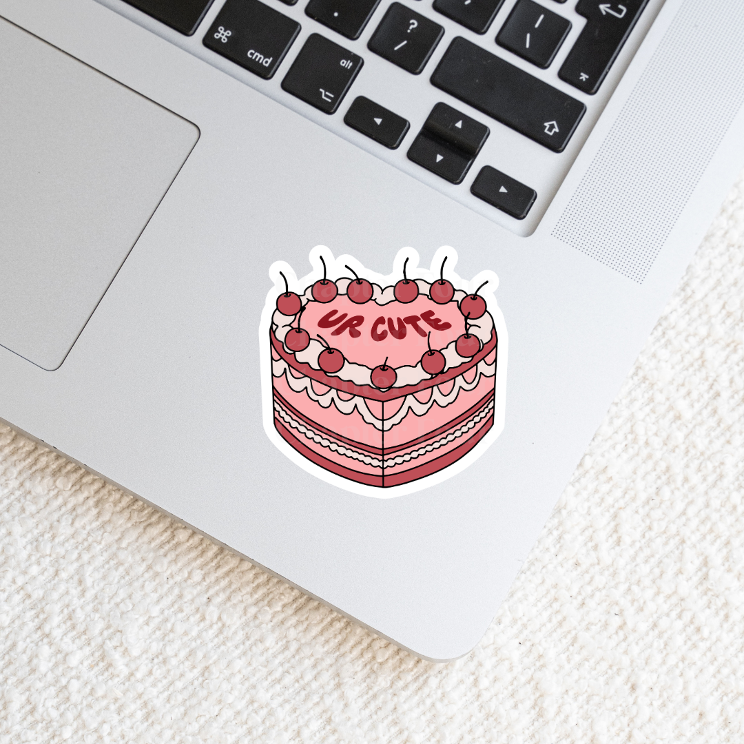 Ur Cute Cake Sticker