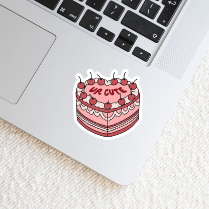 Ur Cute Cake Sticker