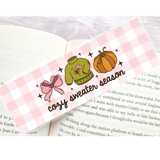 Cozy Sweater Season Bookmark