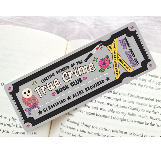 True Crime Book Club Bookmark