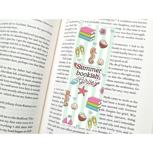 Summer Bookish Girlie Bookmark