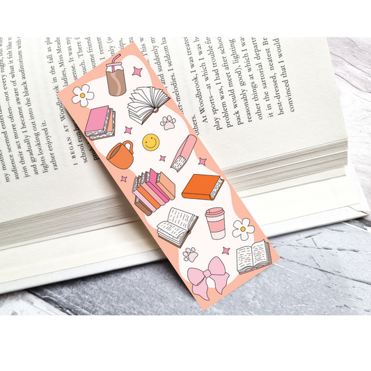 Books And Coffee Bookmark