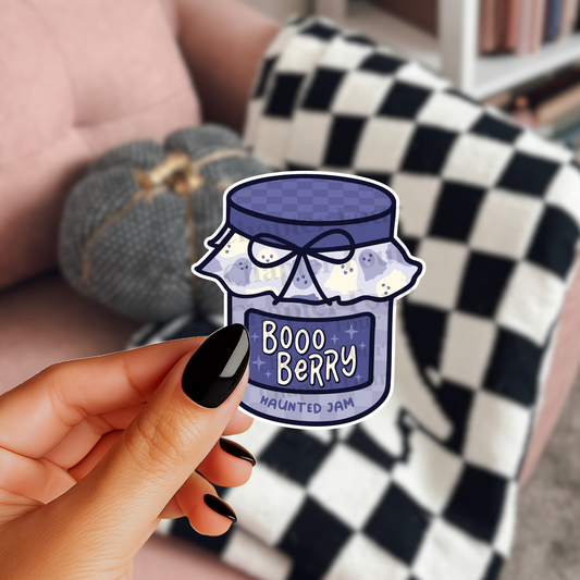 Booo Berry Haunted Jam Sticker