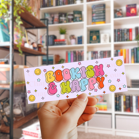 Bookish & Happy Bookmark