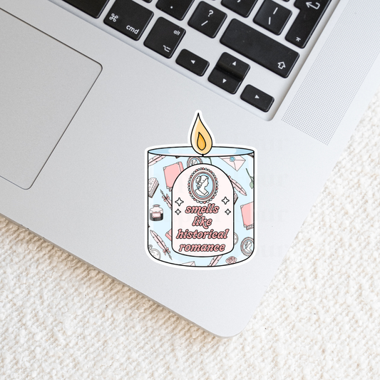 Smells Like Historical Romance Candle Sticker