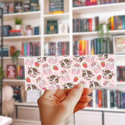 Strawberry Milk & Cows Bookmark