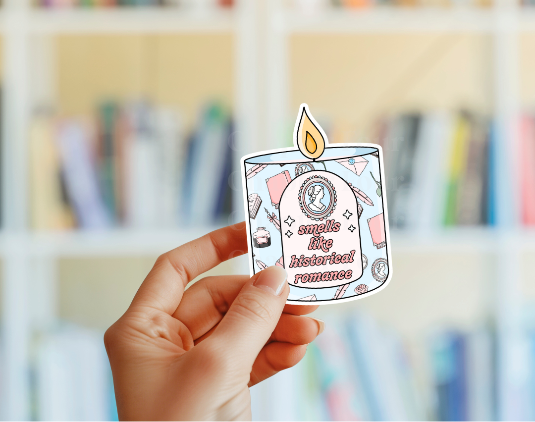 Smells Like Historical Romance Candle Sticker