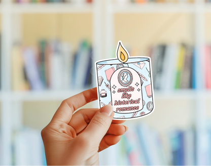 Smells Like Historical Romance Candle Sticker