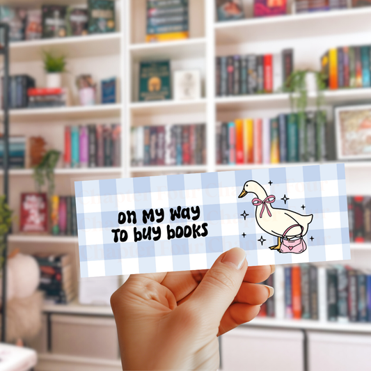 On My Way To Buy Books Bookmark