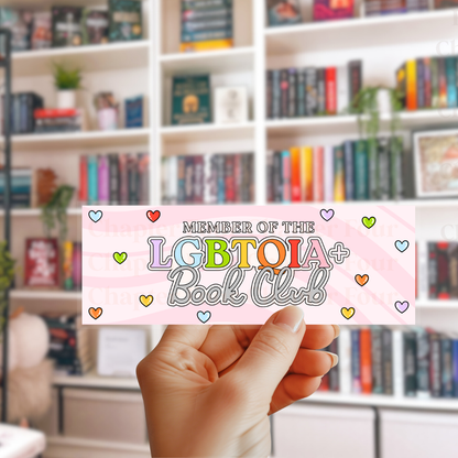 Member Of The LGBTQIA+ Book Club Bookmark