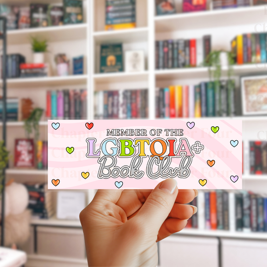 Member Of The LGBTQIA+ Book Club Bookmark