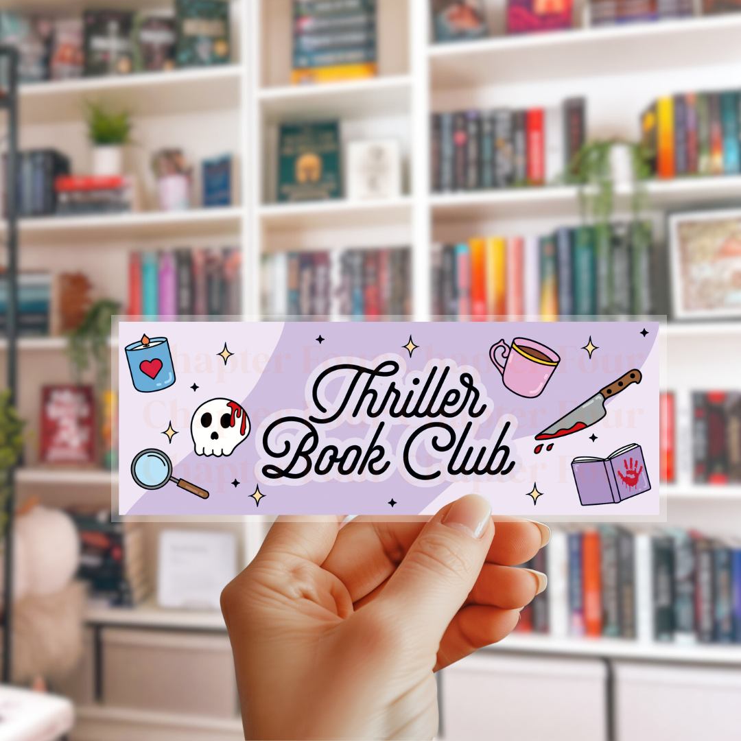 Thriller Book Club Bookmark