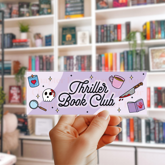Thriller Book Club Bookmark