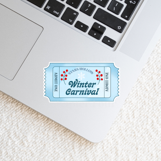 Winter Carnival Ticket Sticker