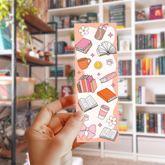 Books & Coffee Bookmark
