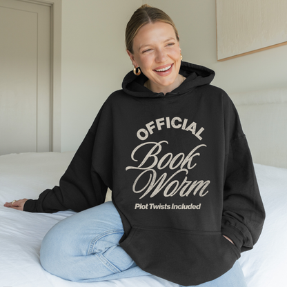 Official Book Worm Plot Twists Included Hoodie | Cozy Reader Essential